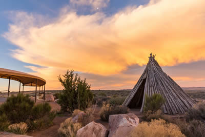 Hualapai hut in the West Rim of the Grand Canyon